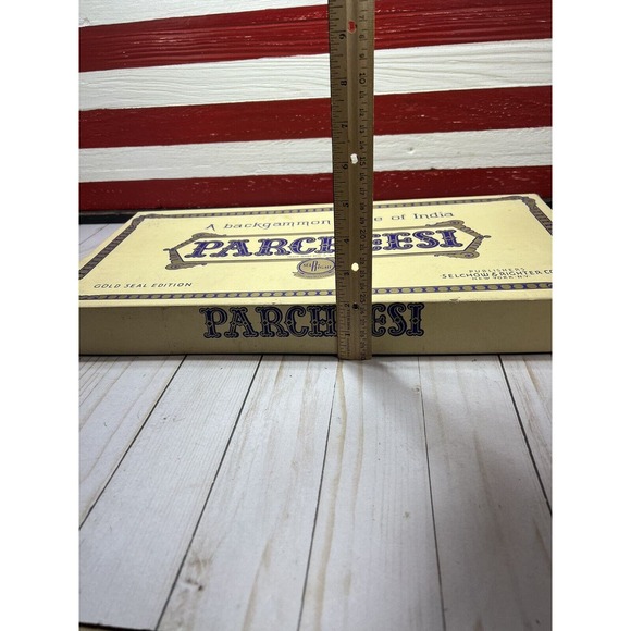 1959 PARCHEESI Board Game No.2 Gold Seal Edition Selchow Righter Complete BONUS - Picture 5 of 9